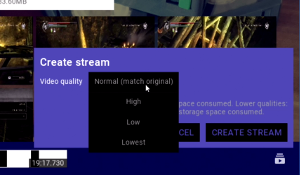 Membrane Control, create stream command