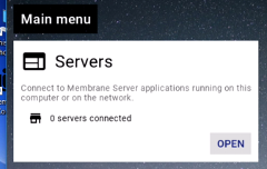 Servers menu item