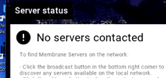 Server status window